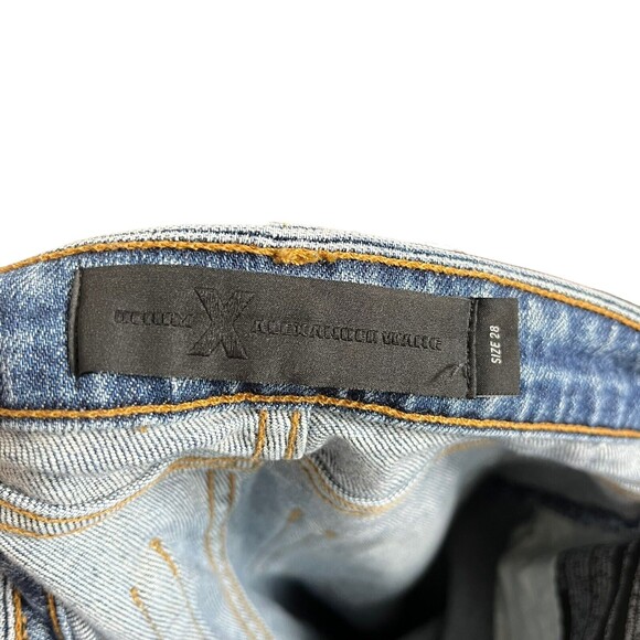 Alexander Wang x DENIM Grip High Rise Straight Jeans Women’s Size 28 Cropped - Picture 11 of 13